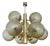 Large Space Age Glass Chandelier, 1970s For Sale