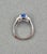 3.50 Ct Gia Certified Sapphire & Diamond Ring, Size 6.5 For Sale In Chicago - Image 6 of 11