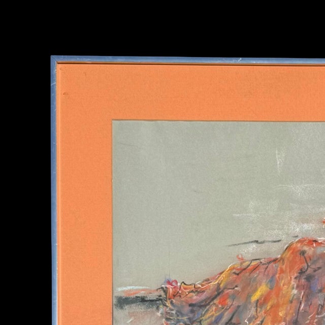 Vintage L. Garon Pastel Portrait of Woman, Signed & Framed Original Figurative Art For Sale In San Diego - Image 6 of 9