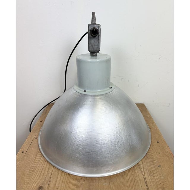 Large Industrial Aluminium Pendant Light from Elektrosvit, 1960s For Sale - Image 15 of 18
