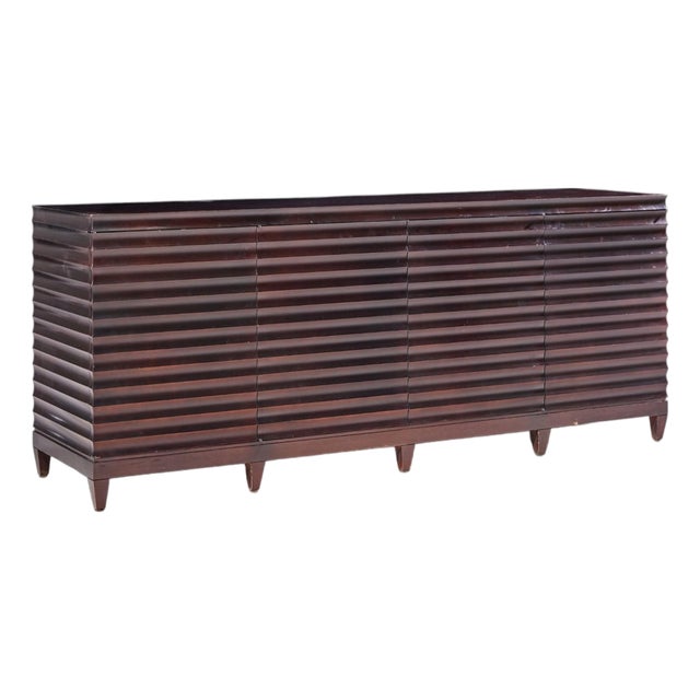 Barbara Barry for Baker Mahogany Fluted Sideboard Credenza For Sale