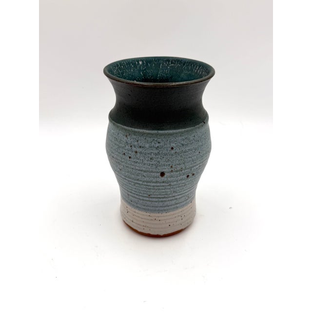 Vintage Studio Pottery Vase C. 1980's For Sale - Image 4 of 6