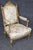Wood Pair 19th C. French Louis XVI Style Carved Giltwood Armchairs For Sale - Image 7 of 18