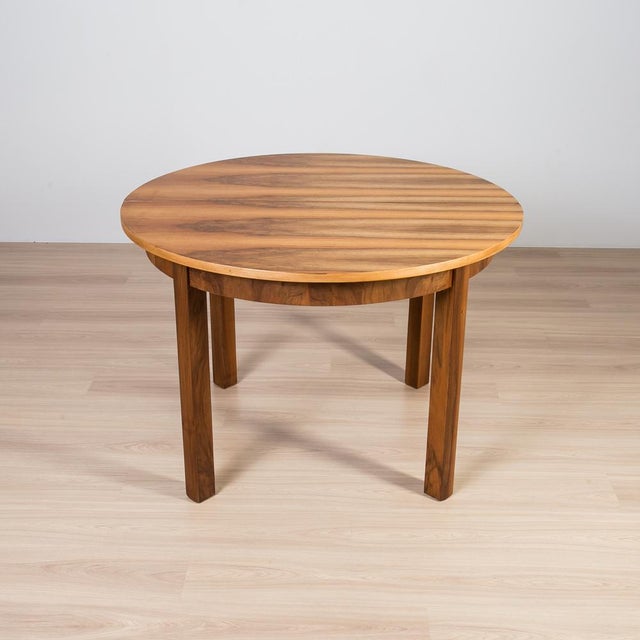 Wood Walnut Dining Set by Antonín Šuman, 1960s, Set of 5 For Sale - Image 7 of 15