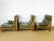 Modular Scandinavian Sofa in Green Leather, 1960s, Set of 3 For Sale - Image 3 of 11