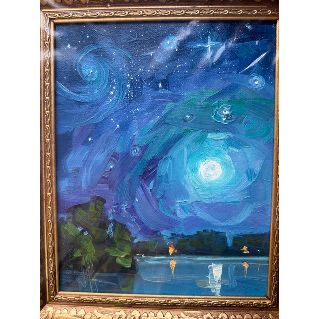 William Hawkins Nocturne Landscape Oil Painting, 2023 For Sale In Dallas - Image 6 of 7