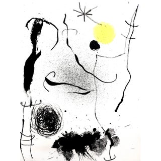 Joan Miro - Original Colorful Lithograph 1964 For Sale