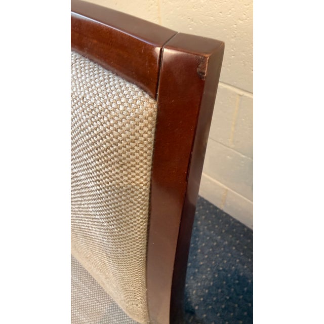 Bolier & Company Cherry Wood Upholstered Dining Chairs — Pair For Sale - Image 9 of 12