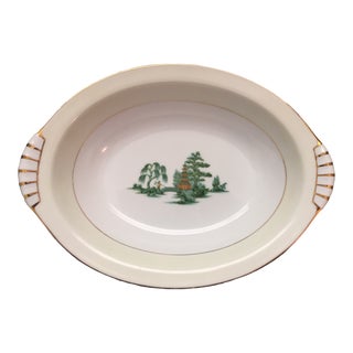 1950s Narumi Chinoiserie Pastel Vegetable Bowl For Sale