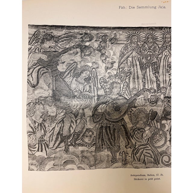 Antique Angel Musicians Embroidery Print For Sale In New York - Image 6 of 8