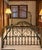 Vintage Traditional Queen Size Solid Brass Bed Frame With Detailed Spindles For Sale - Image 10 of 12