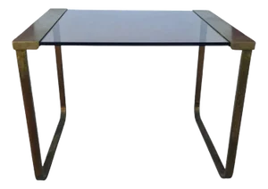 Brass and Glass Coffee Table by Pierangelo Gallotti, 1960