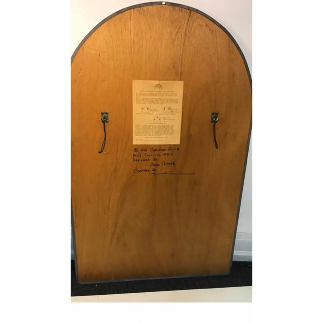 Late 20th Century Arched Mirrors by Carol Canner for Carvers Guild - a Pair For Sale - Image 5 of 7