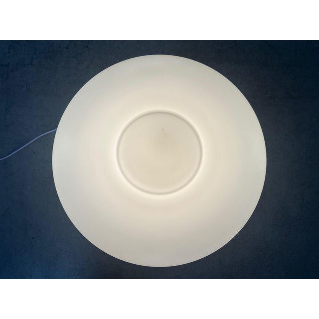 Metal Vintage Ceiling Lamp in Opaline from Philips, 1980s For Sale - Image 7 of 11
