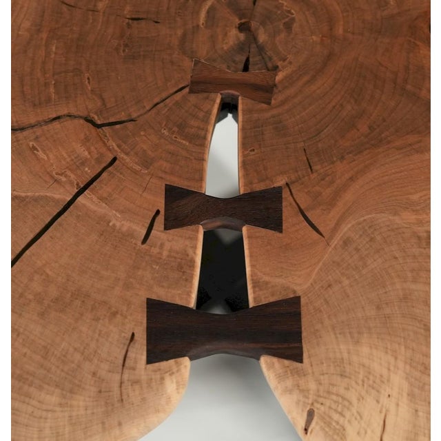 Brown Heart Table No. 1 – Black Walnut Coffee Table With Butterfly Inlays For Sale - Image 8 of 9