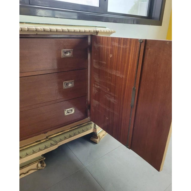 Venetian Baroque Style Lacquered Chest of Drawers For Sale - Image 12 of 16