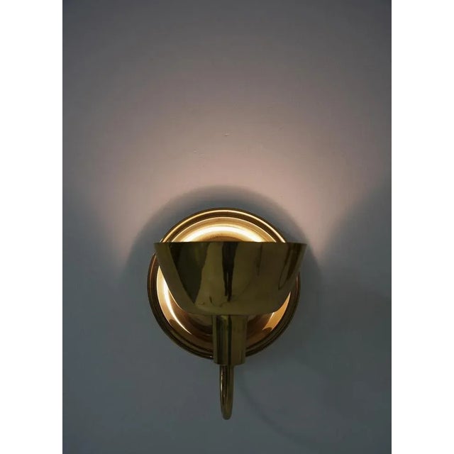 Mid-Century Sconces in Brass attributed to Josef Frank for Svenskt Tenn, 1960s For Sale - Image 10 of 11