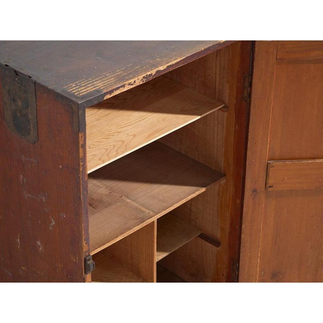 Brown Small Antique Japanese Cabinet For Sale - Image 8 of 10