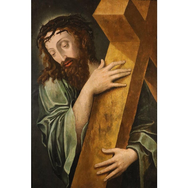 Workshop of Michael Coxie, Christ Carrying the Cross, 1600, Oil on Board For Sale - Image 15 of 15
