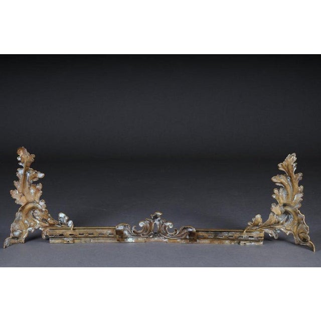 Metal 19th Century French Fireplace in Bronze For Sale - Image 7 of 13