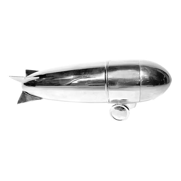 Vintage Art Deco Silver Zeppelin Cocktail Shaker | Chairish