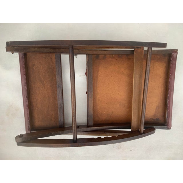 Folding Pouf with Adjustable Height, 1940s For Sale - Image 6 of 17