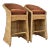 Pair 1980’s Coastal Large Braid Rattan Bar Stools For Sale