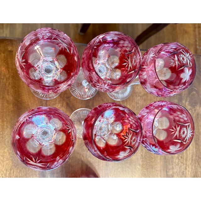 Nachtmann Traube Crystal Decanter and Wine Glasses - 7pcs For Sale - Image 10 of 12