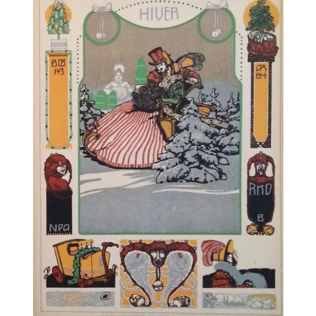 Traditional German Decorator Prints C1900 - Fall/Winter S/2 For Sale - Image 3 of 4