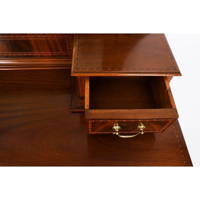 Antique Edwardian Mahogany Dressing Table & Mirror, 1900s For Sale - Image 11 of 18