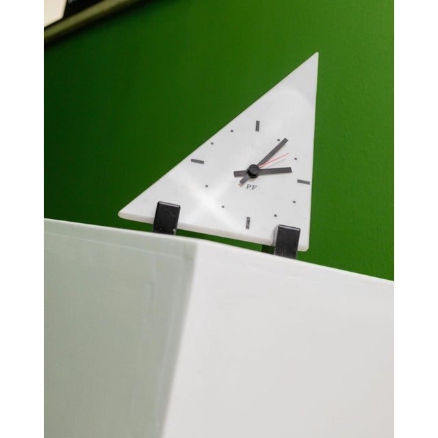 Vintage Marble Triangle Grandfather Clock, 1980s For Sale - Image 5 of 11