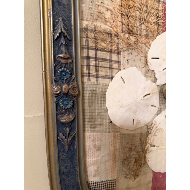 Vintage Hand Made Shell Art, Framed For Sale In Charleston - Image 6 of 8