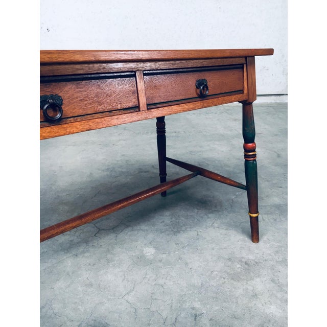 Amsterdam School Design Painted Desk, Netherlands, 1920s For Sale - Image 16 of 18