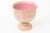 This vintage Italian 1960's ceramic pedestal bowl by Aldo Londi for Bitossi is of the seta technique. The colors are pink,...