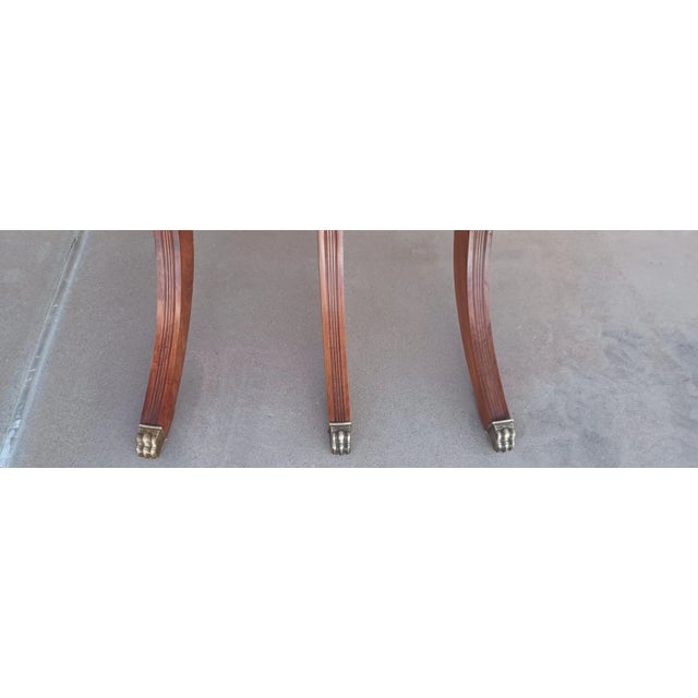 Vintage Duncan Phyfe Style Drop Leaf Table For Sale - Image 10 of 10