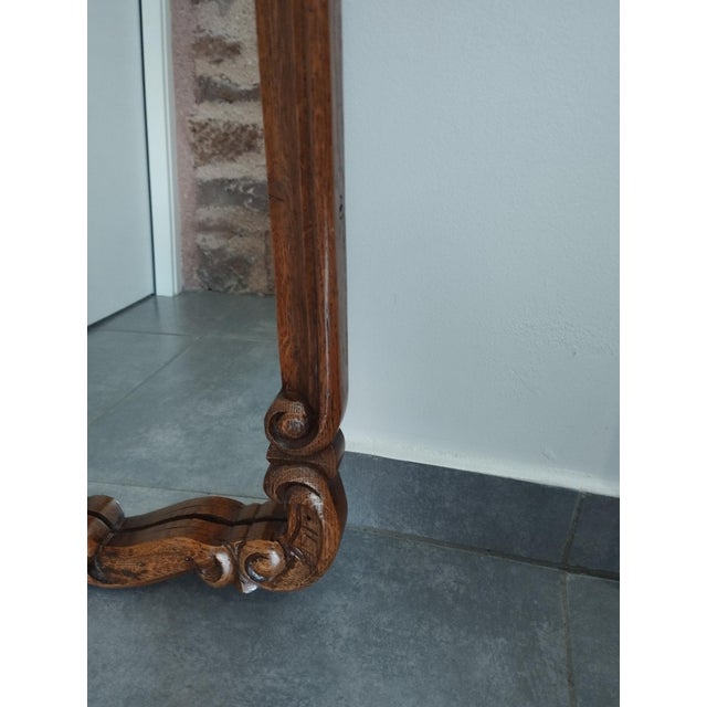 Antique Rococo Rocaille Style Mirror in Carved Wood For Sale - Image 6 of 17