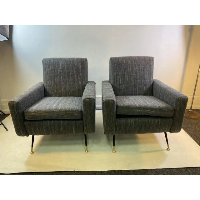 1950s Marco Zanuso Mid-Century Modern Italian Armchairs Designed - A Pair For Sale - Image 10 of 11