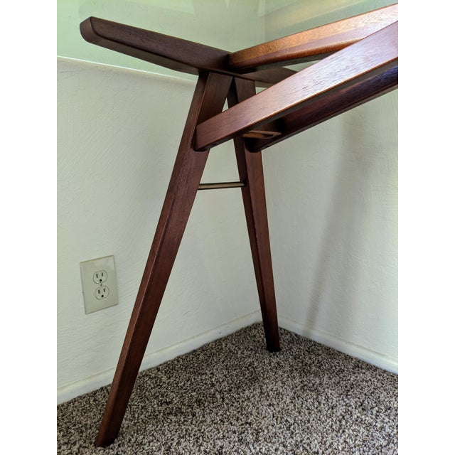 MidCentury Modern West Elm Jensen Glass & Walnut Writing Desk Chairish