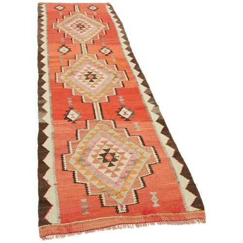 Textile Vintage Kilim Runner Rug For Sale - Image 7 of 7