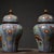 Chinese Pair of Vintage Chinese Cloisonné "Rooster & Flowers" Ginger Jars For Sale - Image 3 of 8