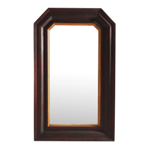 Large Antique Classical American Empire Flame Mahogany Mirror C1840