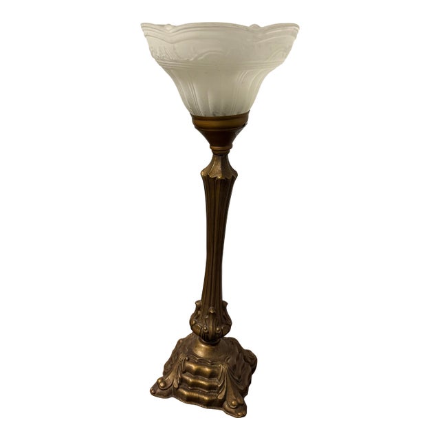 Art Nouveau Table Lamp For Sale