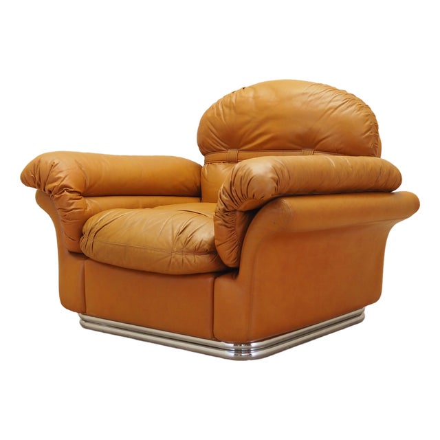 Space Age Orange Armchair, Italy, 1960s For Sale