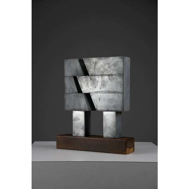 Chris Verbeek, Broken I, 1977, Zinc and Wood For Sale - Image 4 of 11