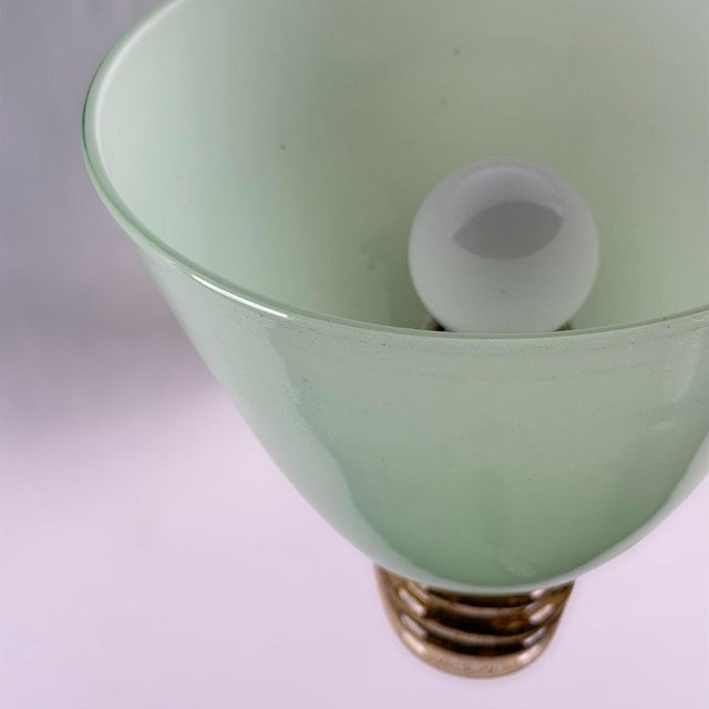 Vintage Murano Glass and Brass Wall Sconces by Tomaso Buzzi for Venini, 1940s, Set of 2 For Sale - Image 18 of 18