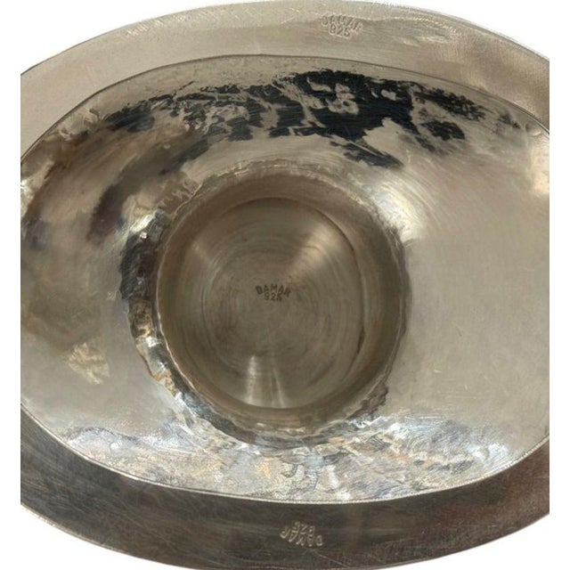 Pair of Damar 925 Sterling Silver Floral Centerpiece Bowls. Turkey. For Sale In Los Angeles - Image 6 of 7