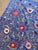 Blue Silk Suzani Wall Hanging With Floral Rosettes For Sale In New York - Image 6 of 10