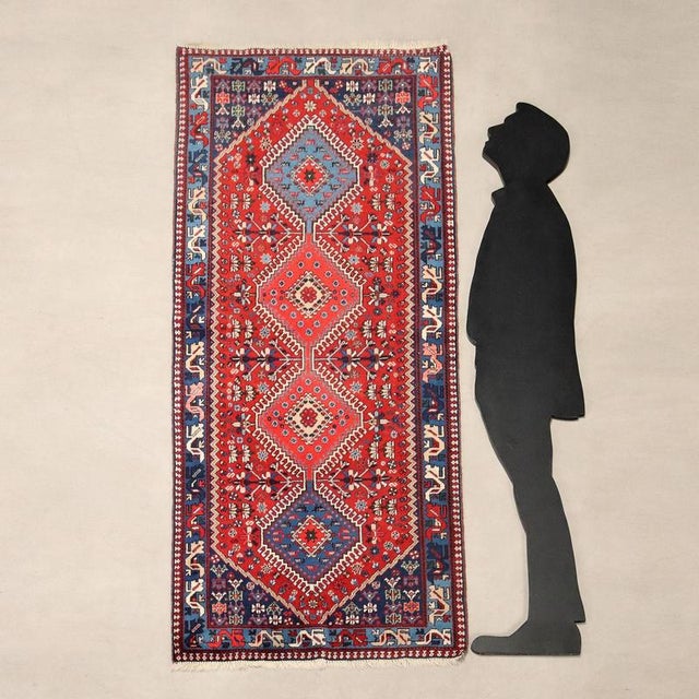 Jalamè rug in wool, large knot and hand-made. This piece is attributed to the mentioned designer/maker. It has no...