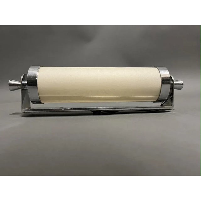 Mid-Century Modern Modernist Nickel Wall Light, 1930s For Sale - Image 3 of 10