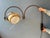 Brown Mid-Century Modern Space Age Double Arc Wall Lamp from Dijkstra For Sale - Image 8 of 13